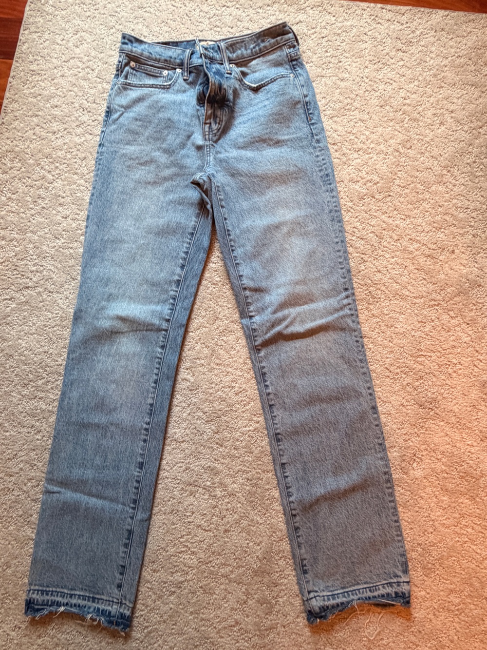 Madewell Women's Midrise 90s Straight-Leg Jeans in Light Blue